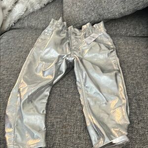 Zara Shiny Silver Kids Leggings
